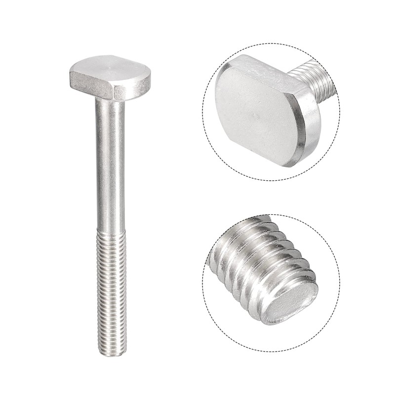 uxcell T-Slot Bolts, 1pcs M10x90mm T Slot Drop-in Stud Sliding