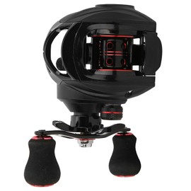 Black Red Metal Spool Magnetic Brake Fishing Casting Reel Fish Wire Wheel Tool AccessoryLeft LK100L