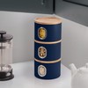 EHC Set of 3 Kitchen Storage Canisters for Tea, Coffee,