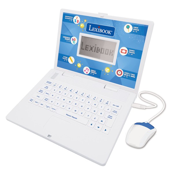 LEXIBOOK JC598i2 Learning and Bilingual Laptop Spanish/English Toy for Kids