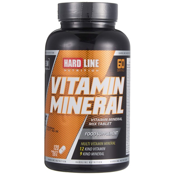 Hardline Nutrition Vitamin Mineral, 120 Tablet 1 Paket (1 x