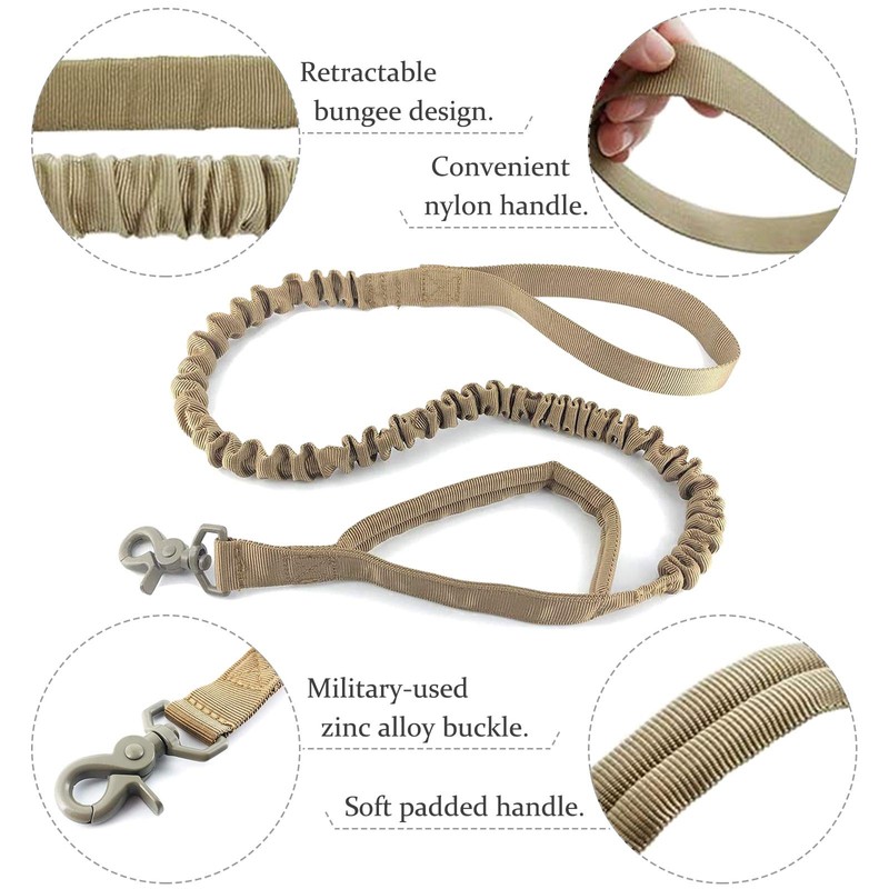 AIWAI Tactical Dog Harness with Pouches,Dog Vest Harness for Large