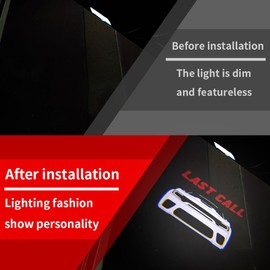 uuakarin 2 PCS Last Call Car Door Logo Lights Compatible for Charger 2010-present Courtesy LED Ghost Shadow Light Projector Lamps Accessories(Last Call)