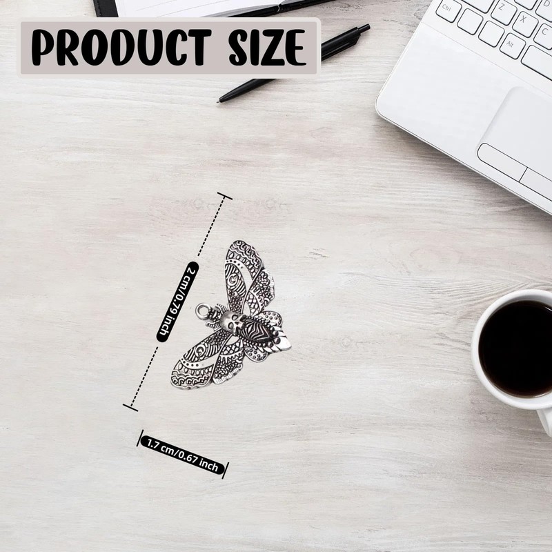 Silver Hinge Head Home Decoration Gothic Butterfly,Magnetic Hinge Dropper Hanging,Magnetic