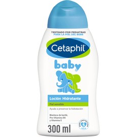 CETAPHIL BABY Loción Hidratante para la Piel Sensible 300 ml Suaviza y Humecta la Piel Delicada y Sensible del Bebé hasta por 24 hrs Hipoalergénico Recomendado por Dermatólogos para Piel Sensible