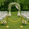 6PCS Gold Stanchion Rope 5FT — Golden Thick VIP Ropes