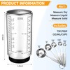 6 Pcs Adjustable Measuring Set Includes 1 Push Up Cup