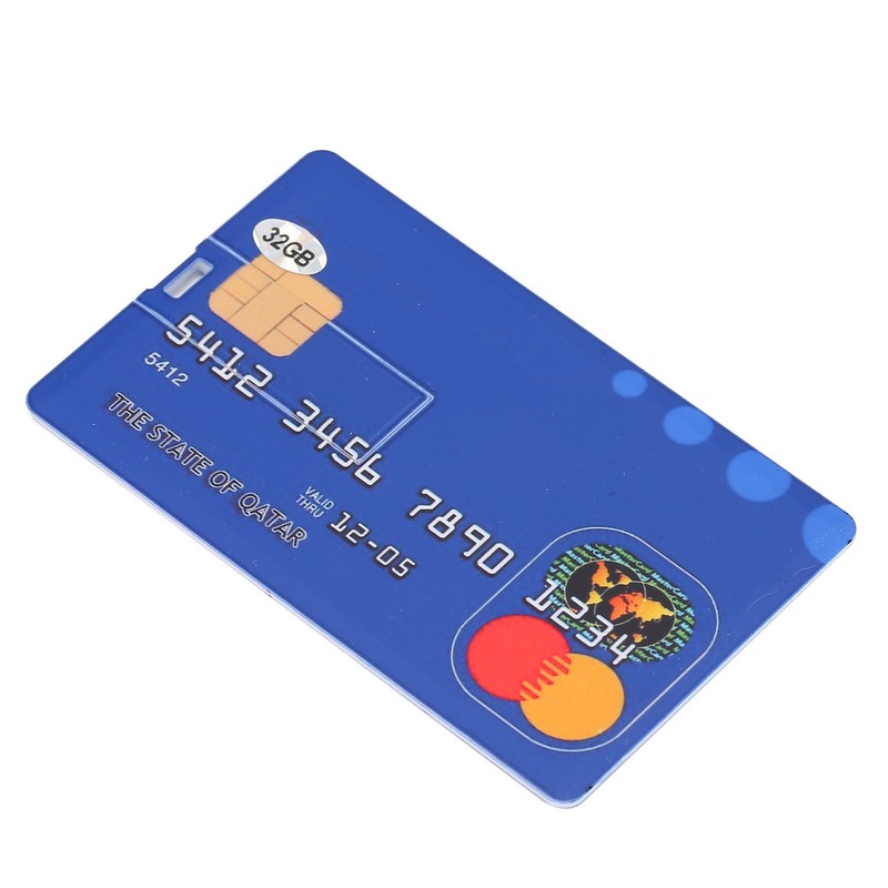 Card Shaped U Disk Simple Unique USB Flash Drive for