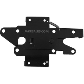 Jake Sales - Stainless Steel Gate Latch Black (for Vinyl, Wood, PVC etc Fencing) Fence Gate Latch w/Mount Hardware - Gate Latches has a 90 Degree Bracket for a Positive Latch to Gate Connection