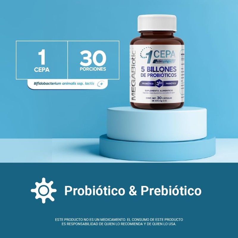 Probióticos Slim Edition, 5 Billones y 1 Cepa con Inulina