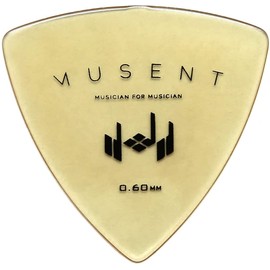 Musent Japanese Standard Triangle Picks | 0.02 - 0.04 inch (0.60 - 1.00 mm) Thick Trial Set of 3 Ultem | MSNTDPK0000-UTR-03P