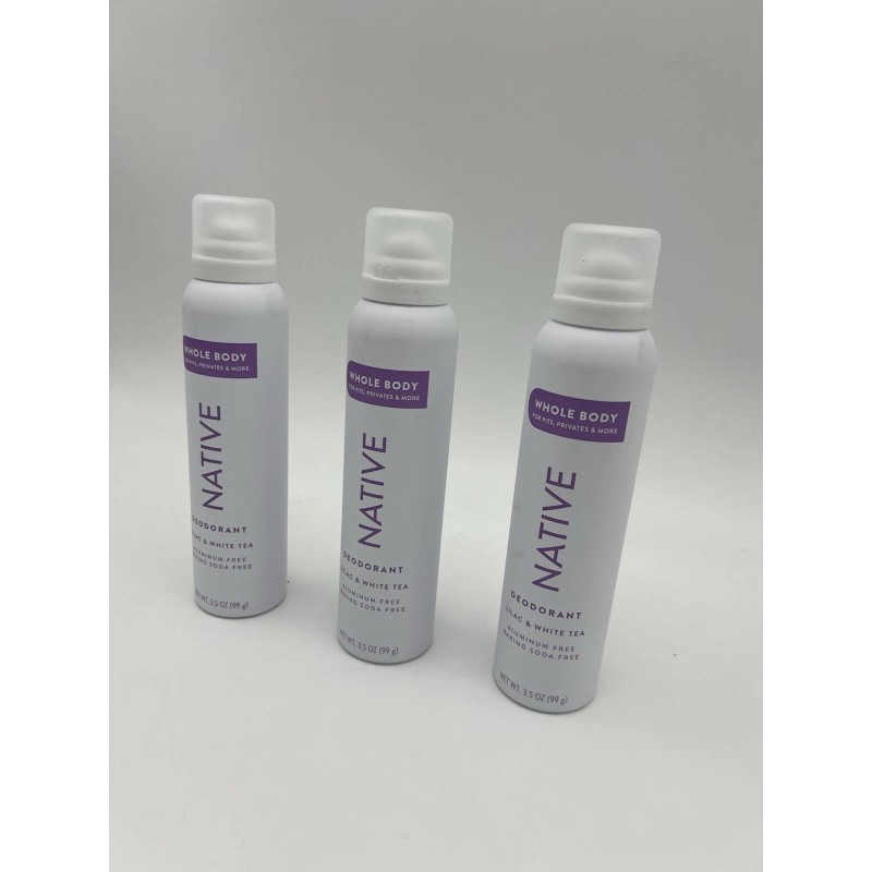 Native Whole Body Deodorant Spray Lilac & White Tea 3.5oz