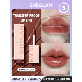 Labial Sheglam de larga duración con brillo cambiante y acabado hidratante (Mocha loca, 3.5 g)