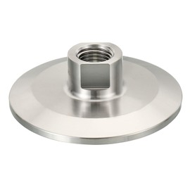 PATIKIL 2 Inch TC Tri Clamps Adaptor, Tri-Clover Fittings to NPT 1/4" Female Sanitary Thread Adaptor 304 Stainless Steel for Food Beverage Dairy, Ferrule 64mm