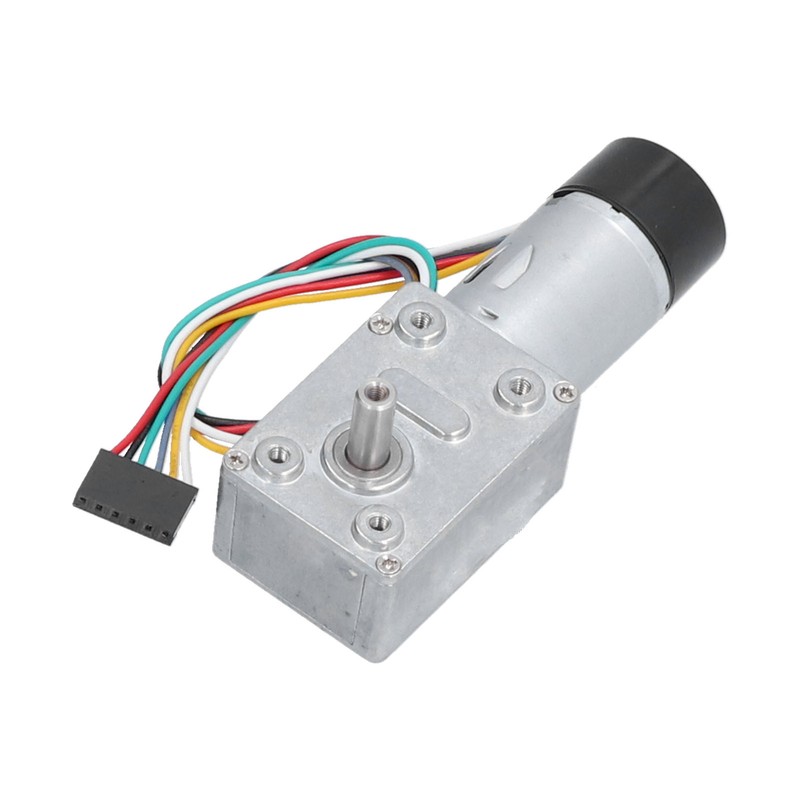 JGY‑370 Encoder Reduction Motor Full Metal Worm Gear Motor with