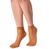 LORES 2 Pairs Ladies Semi Sheer Low Cut Invisible Ankle