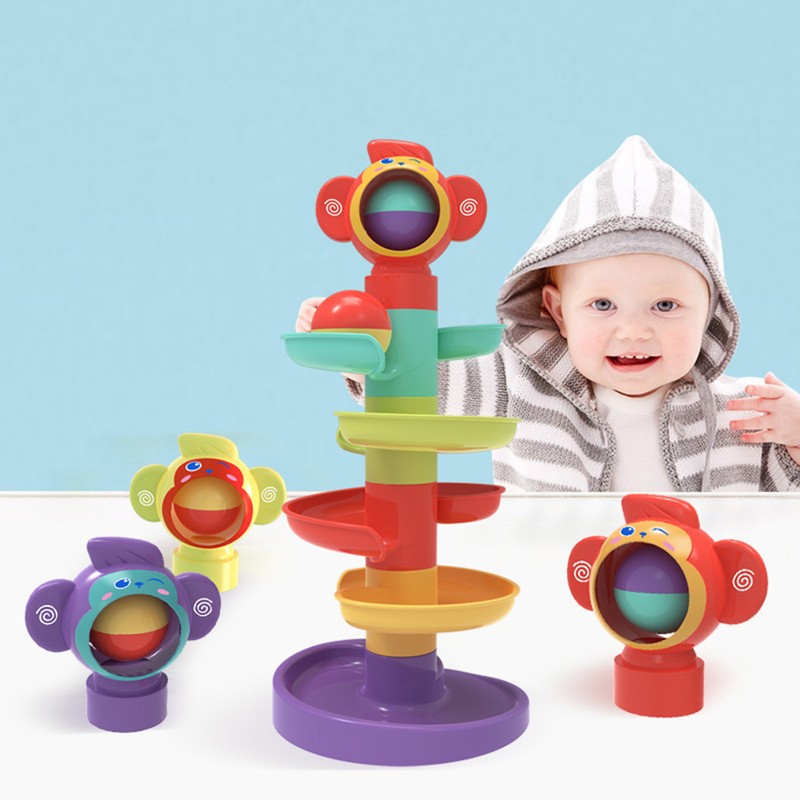 Children's And Babies' Educational Track Rolling Ball Sliding Ball Tower