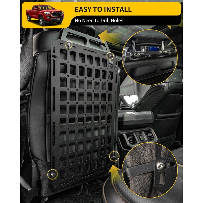 Maxzina Tactical Seat Back Molle Panel Compatible with 2015-2025 Ford