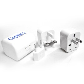 Ceptics International Travel Plug Adapter Kit, 3 Pcs