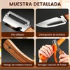Pelador de Verduras Multifuncional Para Cocina, Con Mango de Madera