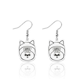 MYSOMY K-POP Boy Band Gift SKZ Character Earrings Stay Fandom Earrings Jewelry Gift K-POP Music Lovers Gift SKZ Korean Boy Band Merchandise (QUO ER)