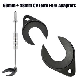 Inner CV Axle Removal Tool, Heavy Duty Steel 5/8"-18 Slide Hammer, Front Wheel Drive Axle Half Shaft Slide Hammer Puller Set, 63mm 48mm CV Joint Fork Adapter Attachments