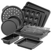 HONGBAKE Bakeware Sets, Baking Pans Set, Nonstick Oven Pan for