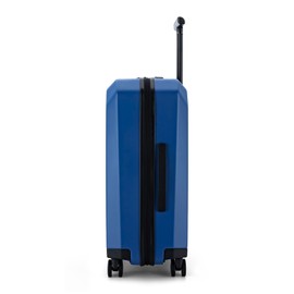 Tekla Ti Hard Shell Carry on Luggage Airline Approved, Carry on Suitcases with Wheels, Lightweight PC Luminous Textured Travel Luggage, TSA Approved, 20 Inch Carry-On (Ocean Blue, Check-In 24-Inch)