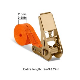 Spanngurte mit Ratsche 2M,4 Stück Spanngurte kurz, Verstellbare Zurrgurte mit Klemmschloss, Sehr robuste Riemen, für Anhänger, Van, LKW, Auto, Motorrad, Gepäck(Gelb,Size:2m)