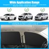 Wowpartspro 4Pcs Magnetic Car Side Window Screen Sun Shade Cover
