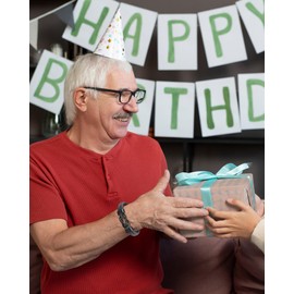 BOCHOI 50th Birthday Gifts for Men, 50 Year Old Birthday Bracelet Birth Gift Ideas for Dad Grandpa Son Husband Boyfriend Him