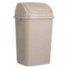 Superio Large Kitchen Trash Can 13 Gallon Beige Swing Top