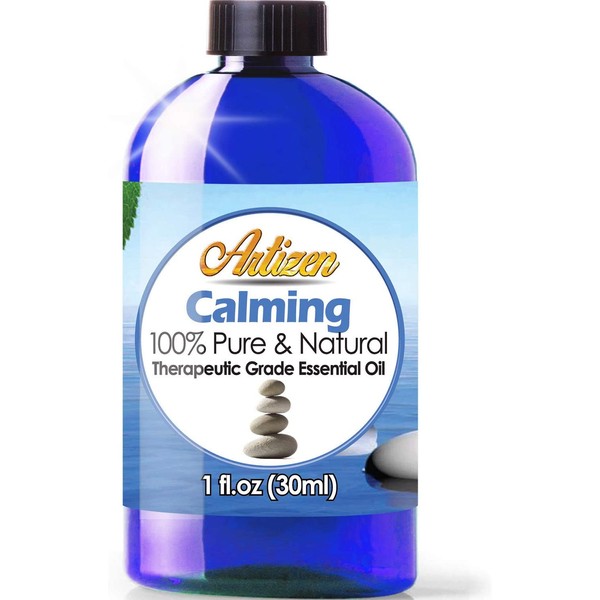 Artizen Calming Essential Oil (100% PURE & NATURAL - UNDILUTED) Therapeutic Grade - Huge 1oz Bottle - Perfect for Aromatherapy, Relaxation, Skin Therapy & More! (Packaging May Vary)
