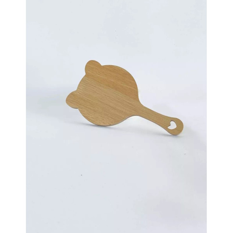 DNKEN Espejo De Mano Mango De Madera Varios Diseños Gato