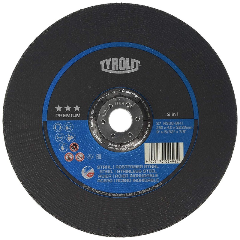 Aparoli Tyrolit – Cut Steel/Inox 42 230 x 3.0 a30q