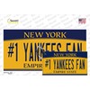 #1 Yankees Fan Bumper Sticker & Key Chain Combination Bundle