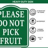 Please Do Not Pick Fruit Sign, Joyfulmap Aluminum Composite Sign