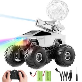 Remote Control Car RC Truck - 1:16 Amphibious Fast Car with Water Cannon and 2.4GHz Remote Control, Max 22KM/H Speed, 4WD Cyber Toy for All Terrain, Waterproof Rc Boat Gift for Boys 6 7 8 9 10+