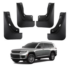 Ecarzo Mud Flaps Compatible with Jeep Grand Cherokee L Accessories 2021 2022 2023 2024 3Row All Weather Mud Splash Guards No Drilling Required Mudflap Front & Rear 4pc Set