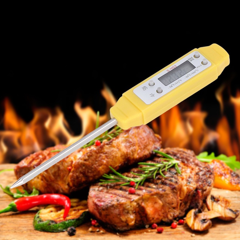 Digital Food Thermometer Automatic Calibration Pen Style High Accuracy Electronic