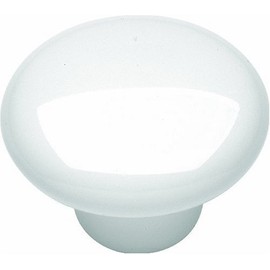 Hickory Hardware P29-W 1-1/2-Inch English Cozy Knob, White