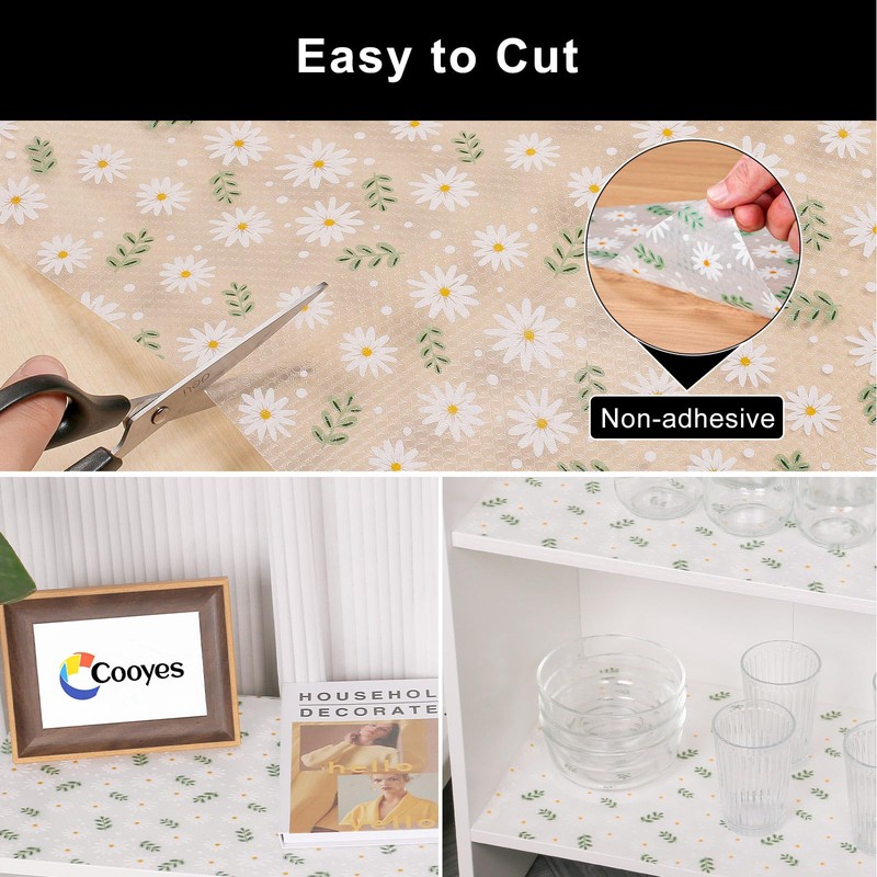 Cooyes Shelf Liner – Premium Non-Adhesive Cabinet & Drawer Liner