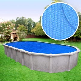 Robelle 18’ x 33’ Oval Heavy Duty 8 Mil Blue Solar Cover (Boxed) (1833S-8 Box)