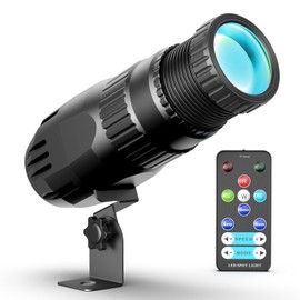 10W RGBW 4 in 1 Mini Pinspot Light Remote Control Spotlight Super Bright Beam Pin Spot Light Disco Ball Light Jump Gradual Pulse Modes for Disco Party Bar Club Show Wedding Children's Theater