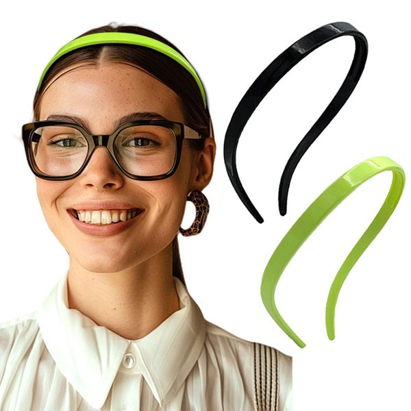 BIKCZEWIN 2 Pieces No Pressure Headband for Women Flexible Elegant
