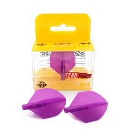 CUESOUL TERO AK4 Purple Dart Flights Shield Shape,Set of 3 pcs(CS-AK4+9DPYS)