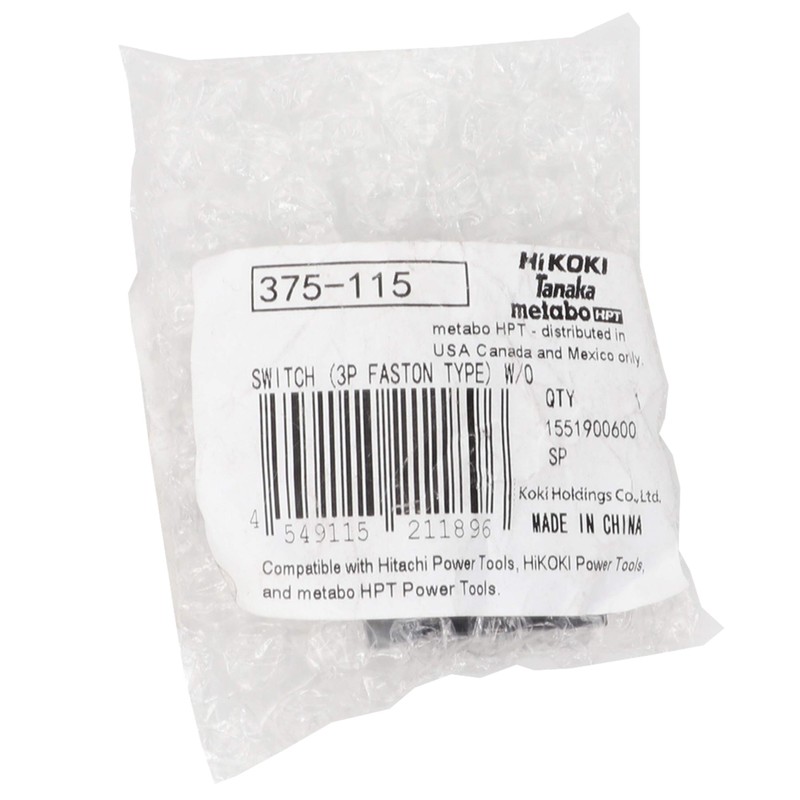 Metabo HPT/Hitachi 375115 Switch for Miter Saw C12FDH, C12FDHSM, C12RSH2M