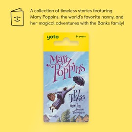 Yoto The Mary Poppins Collection by P.L. Travers – 3 Kids Audio Cards for Use with Player & Mini All-in-1 Audio Device, Screen-Free Listening with Fun Playtime Bedtime & Travel Stories, Ages 10+