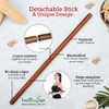 StretchNHeal Multipurpose Wooden Pole - Posture Corrector, Back stretcher and