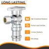 5-Pack HeSun Angle Stop Valve, 1/2" Copper Press x 3/8"